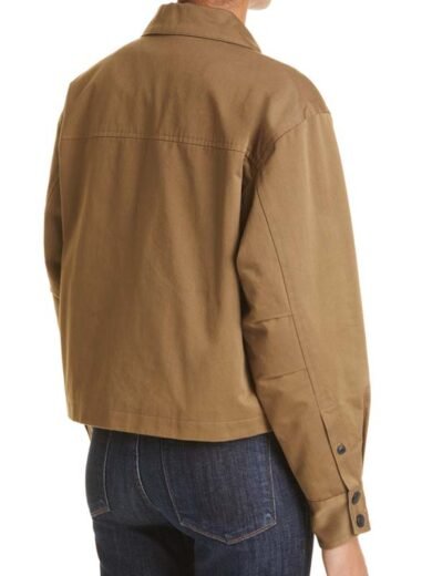 Womens Brown Cotton Jacket